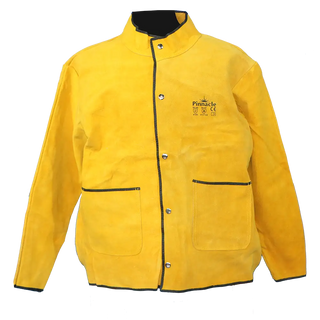 Yellow Suede Leather Welding Jacket