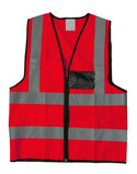 Reflective Vest with Zip & ID Pocket