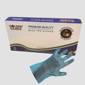 TPE Gloves - Clear & Blue