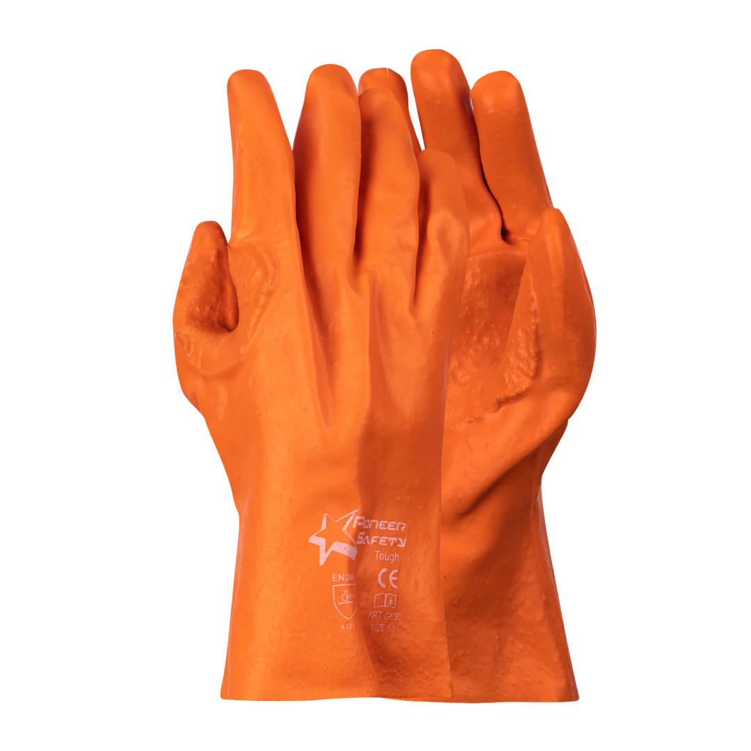 Pioneer PVC Orange Reinforced Glove | Safety Gloves Wholesale