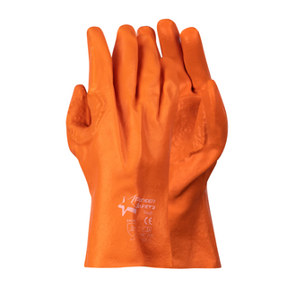 Pioneer PVC Orange Reinforced Glove - 27Cm
