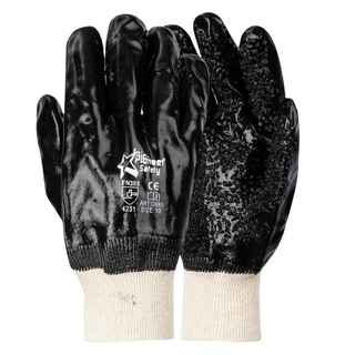 PIONEER PVC Black Chipped Palm Gloves