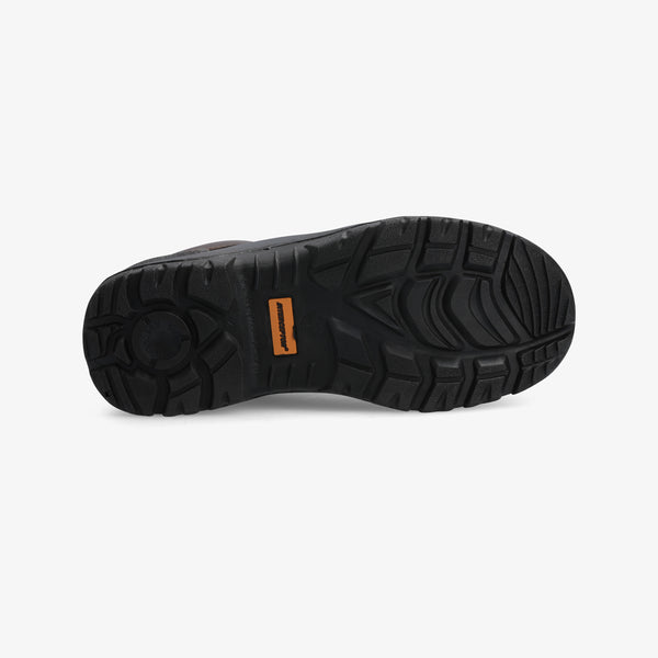 Interceptor Askari Lo II Smooth: Black work shoe with laces, steel toe cap, and dual-density sole.