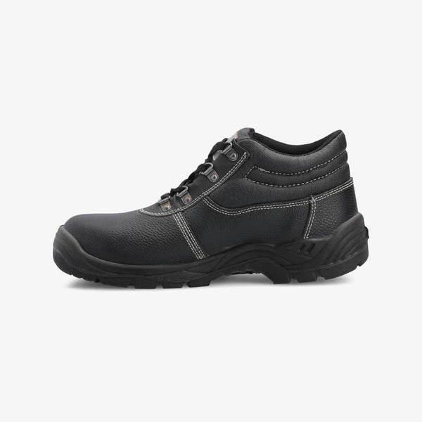 Interceptor Razer SP: Black work boot with laces, anti-penetration protection, and a steel toe cap.