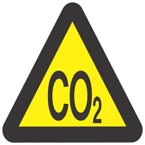 Beware Of Carbon Dioxide SABS safety sign (WW15)
