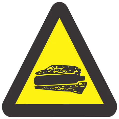 Beware Of Confined Gases SABS safety sign (WW25)