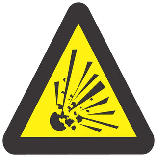 Beware Of Explosion Hazard SABS safety sign (WW3)
