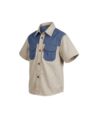 Buy airforce-blue-stone Meerkat Kid's Two Tone Bush Shirt