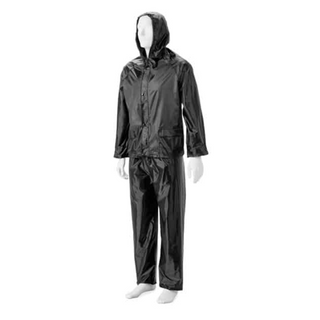 Dromex Black Rubberised Rain Suit