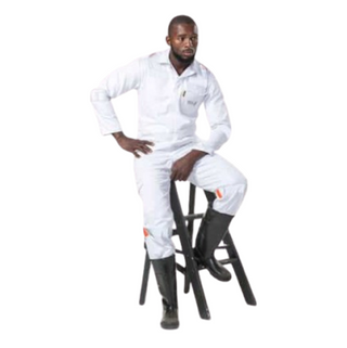 Dromex White D59 Mining Boilersuit