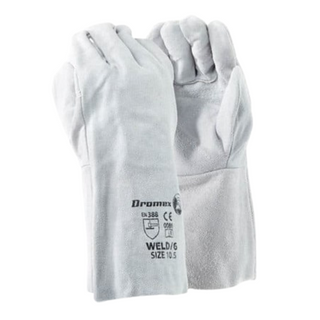 Dromex 6″ Chrome Leather DBL Palm Gloves