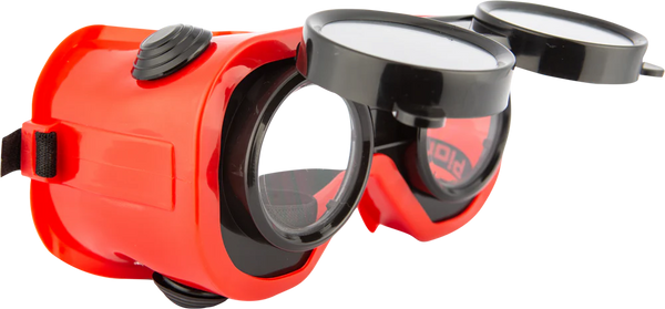 Brazing/Gas Cutting Welding Goggles - Red Frame