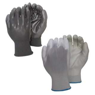 White PU Palm Coated Glove Size 10