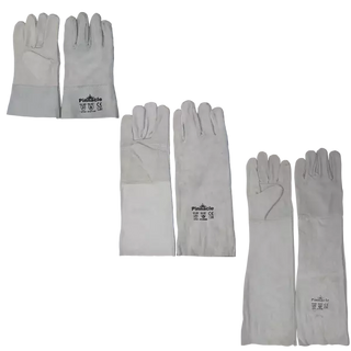 Chrome Leather Double Palm Glove Wrist Length 2.5"
