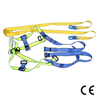 Double Lanyard Full Body Harness With Snap Hook