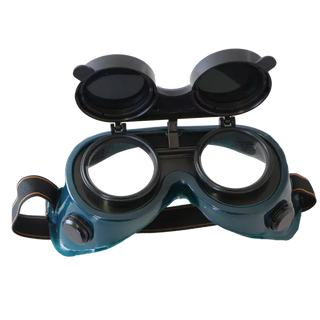 Flip Front Goggle For Gas Welding ( Round Lense )