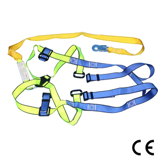 Single Lanyard Full Body Harness With Snap Hook