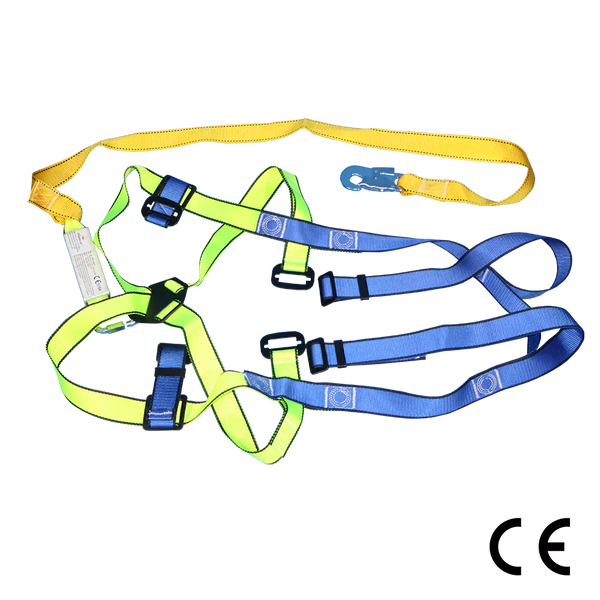 Single Lanyard Full Body Harness With Snap Hook