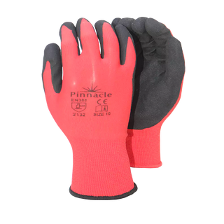Retail Pack Sp-flex Hd Sandy Palm Nitrile Coated Glove Red