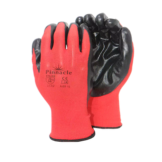 Retail Pack Sp-flex Smooth Palm Nitrile Coated Glove Red