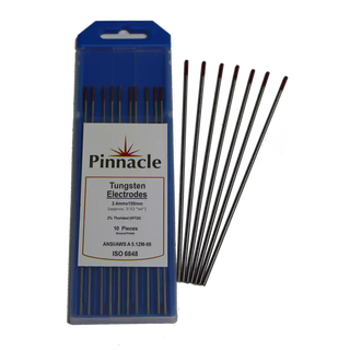 Tungsten Electrodes 2% Thoriated Red Tip 4.0 X 150mm