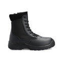 Magnum Ulinda Security Boot SZ: Black work boot with laces, steel shank, and dual-density sole.