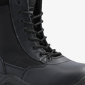 Magnum Ulinda Security Boot SZ: Black work boot with laces, steel shank, and dual-density sole.