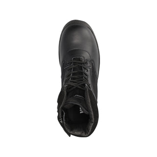 Magnum Ulinda Security Boot SZ: Black work boot with laces, steel shank, and dual-density sole.