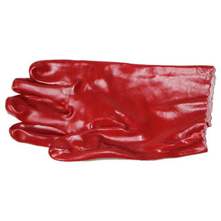 PVC Red Glove Open Cuff 27cm