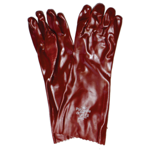 PVC Brown heavy duty glove 40cm