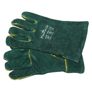 Green Lined Glove Wrist Length