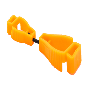Glove Clip plastic, orange colour