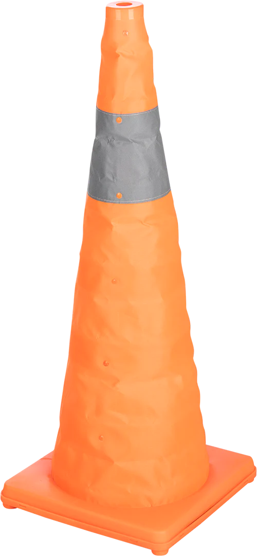 Foldaway Type Traffic Cone With Reflective Tape