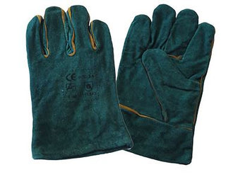 Green Lined Welding Glove