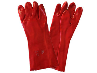 Pvc Open Cuff Smooth Glove