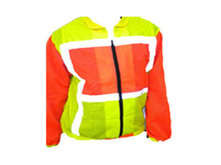 Long Sleeve Reflective Vest with zip off sleeves