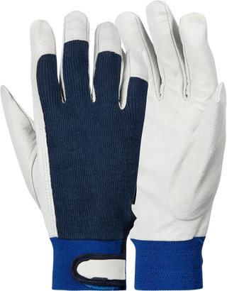 Pigskin Driver Glove With Cotton Back Elastic Velcro Cuff