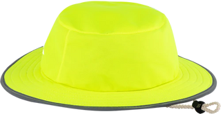 Lime hat With Reflective Tape