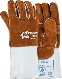 Pioneer Tough Brown Hi-Heat Welding Glove-Gloves-Welding Gloves South Africa | Best Welding Gloves | Leather Safety Gloves-Supply Shop