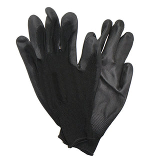 Black PU palm coated glove