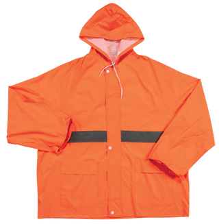 Rubberrised Rain Suit With Reflective Tape