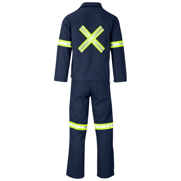 Technician 100% Cotton Conti Suit - Reflective Arms, Legs & Back