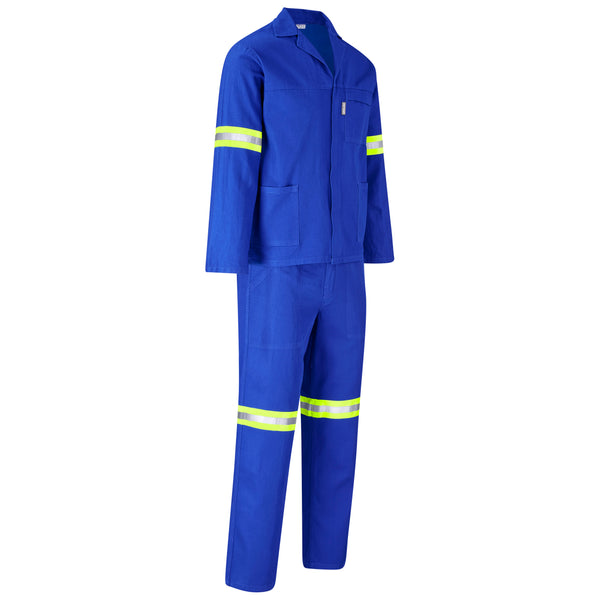 Technician 100% Cotton Conti Suit - Reflective Arms, Legs & Back