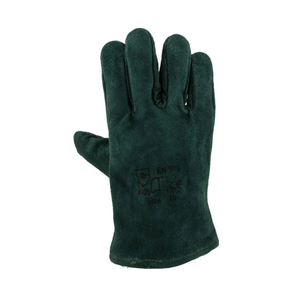 Green Lined Welders Wrist Length Gloves