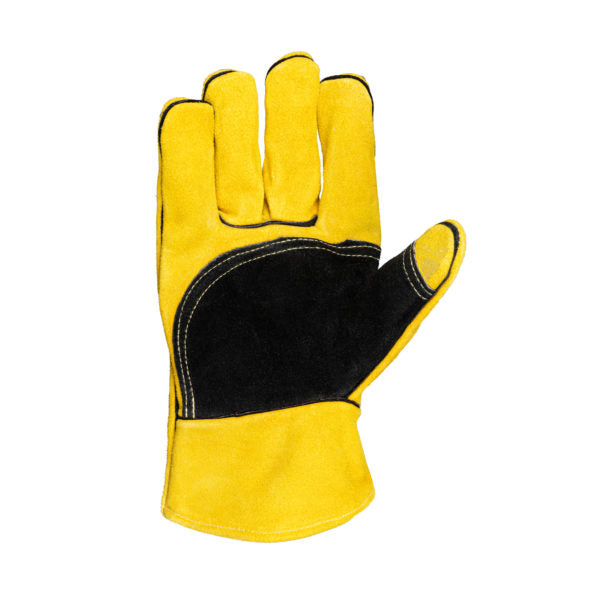 Yellow Lined Welders Superior Wrist Gloves-Industrial PPE-Welding Gloves South Africa | Best Welding Gloves | Leather Safety Gloves-Supply Shop