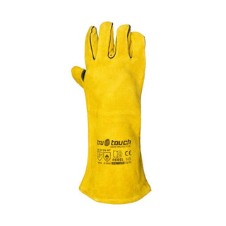 Yellow Lined Welders Superior Elbow Gloves