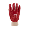 Red Pvc Medium Weight Gloves