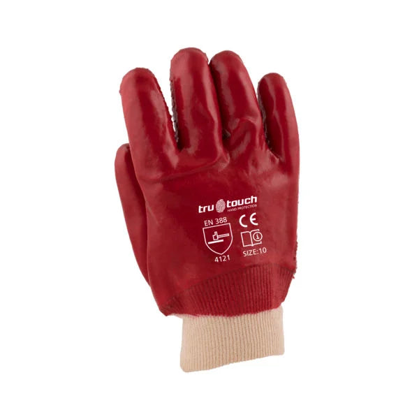 Red Pvc Heavy Duty Gloves