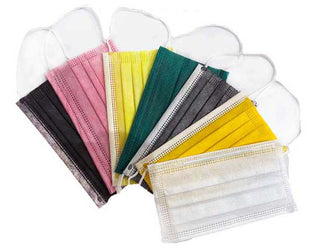Adult 3 Ply Coloured Type I Disposable Mask - 50 pcs per pack