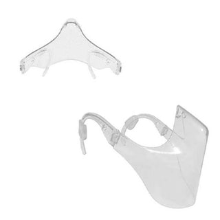 Clear Plastic Half Face Shield - Single unit